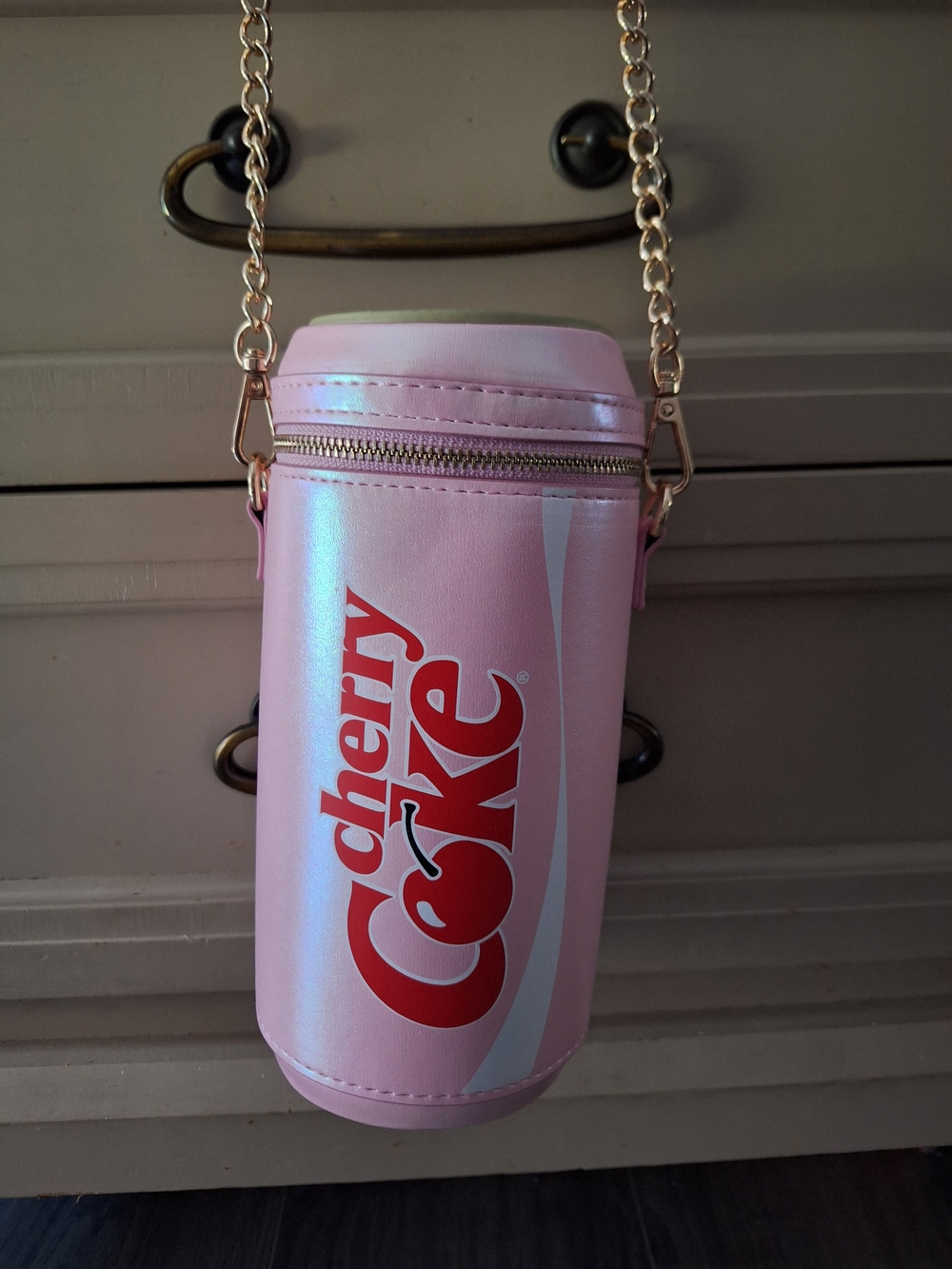 Cherry Coke Pink Crossbody Bottle Bag - Skinny Dip